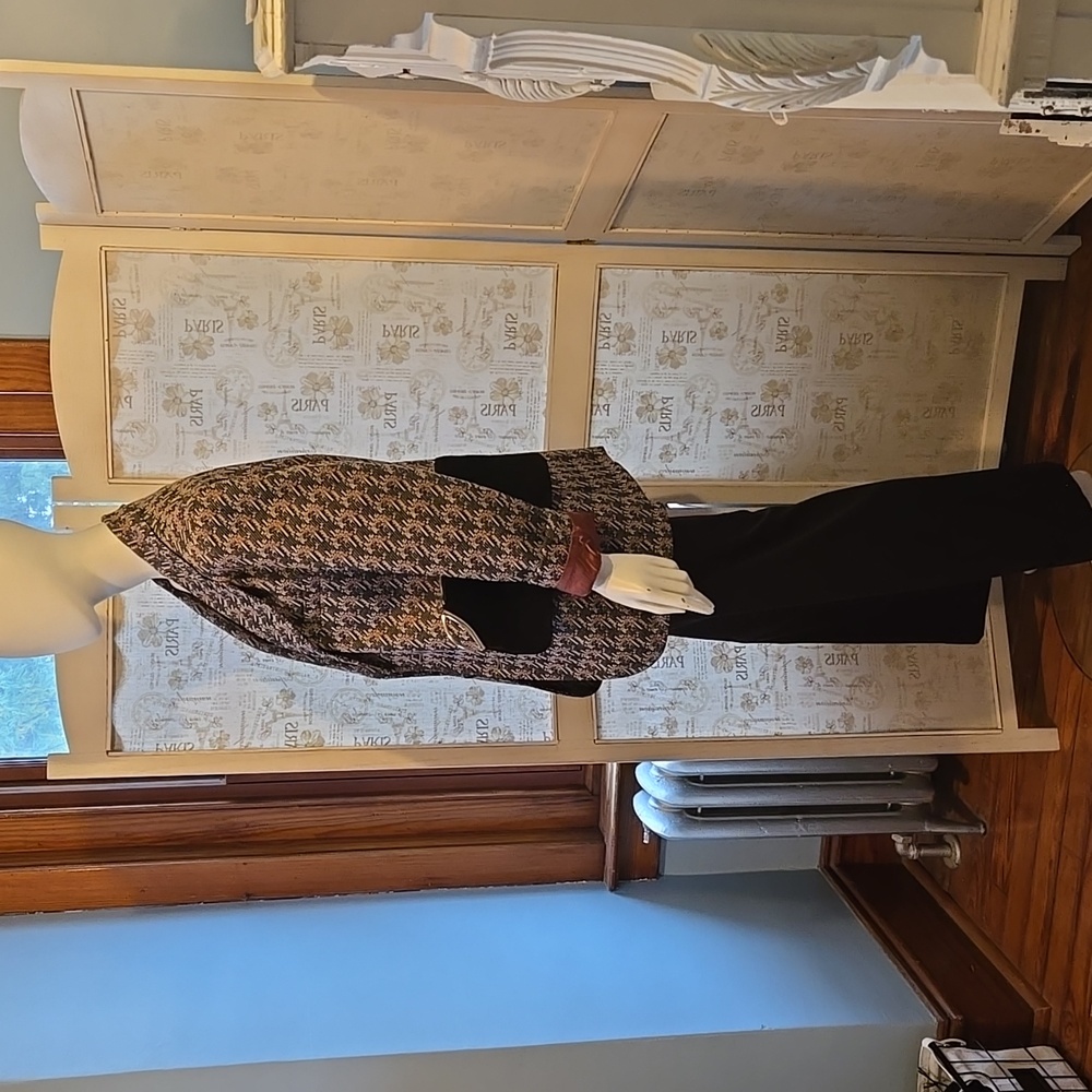 New Multicolor Oversized Patterned Blazer - image 7